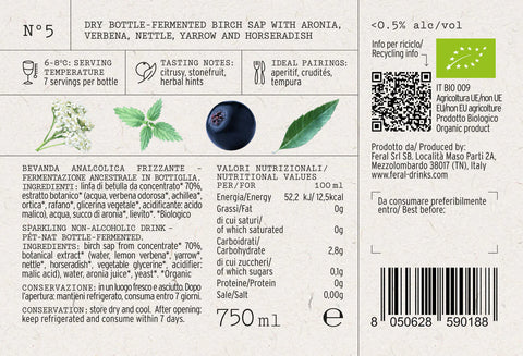 Feral N.5 | Pét-nat Rosé - 0% alcohol