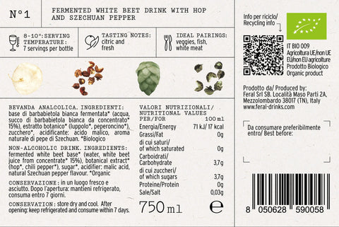 Feral N.1 | White beet Hop Szechuan Pepper - 0% alcohol